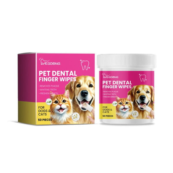 Pet Dental Finger Wipes